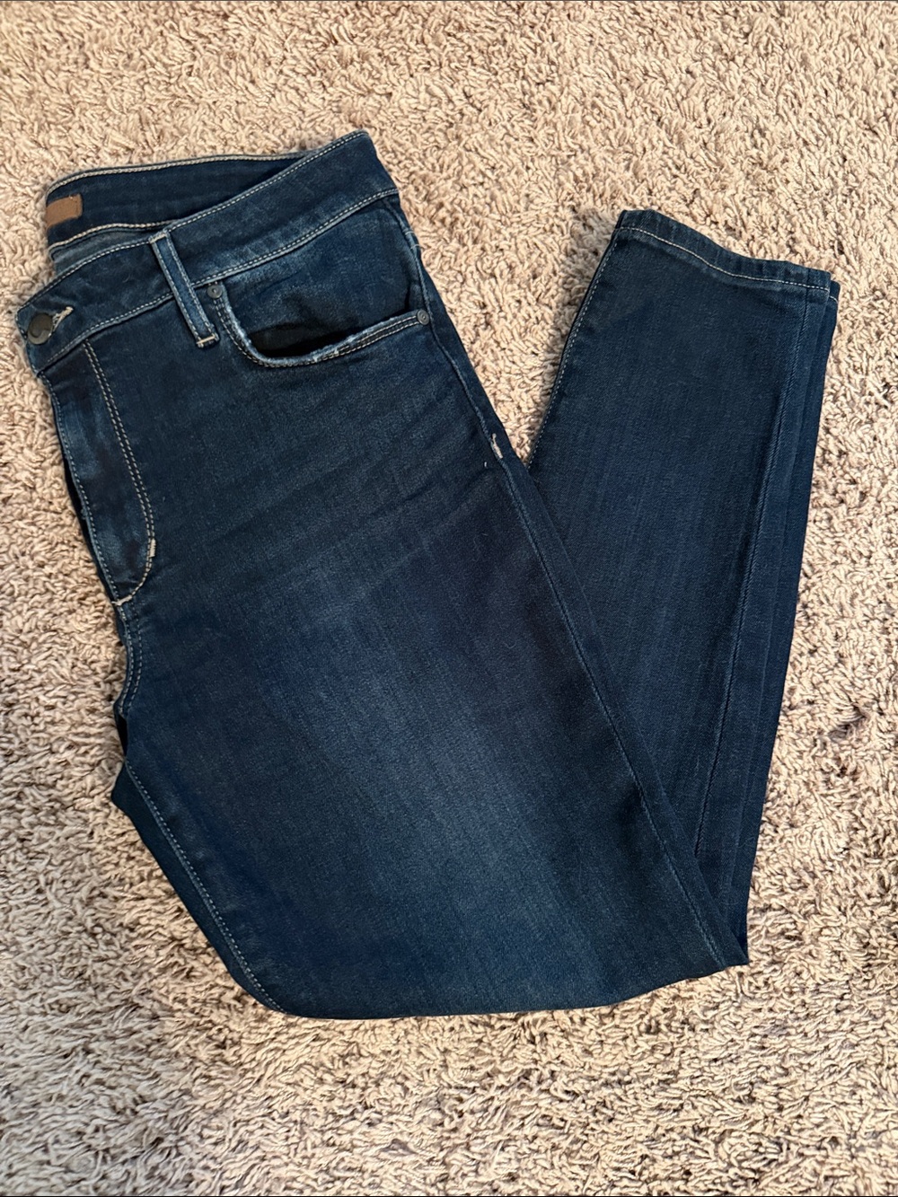 Joe's Jeans Dark Blue Ankle Crop Skinny Jeans